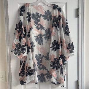 Floral Sheer Kimono Cardigan